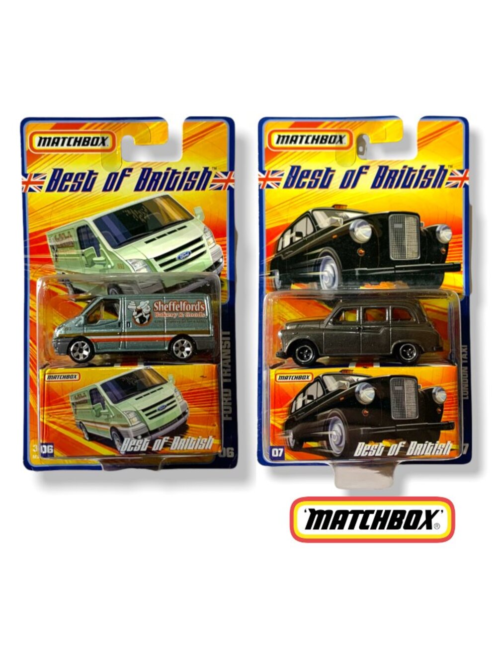 2-Pack Matchbox Best of British 2008 Vehicles - SEALED